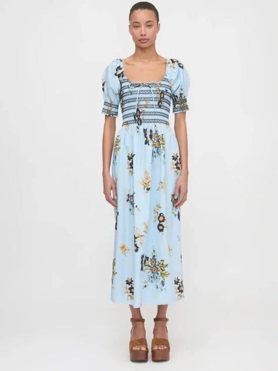 Hill House Home The Madeline Nap Dress in English Daisy Size Medium - Picture 5 of 5